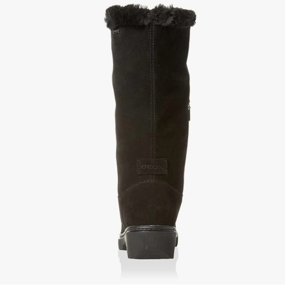 GEOX Women's Black Fur-Lined Boot Size 7 - Picture 5 of 16